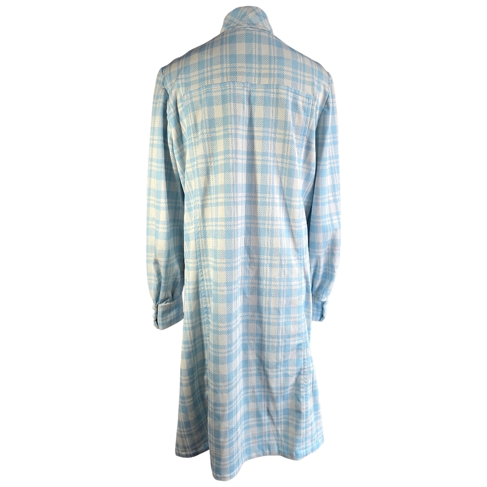 Vintage Hand Made 1960's Plaid Shirt Dress - Picture 5 of 9
